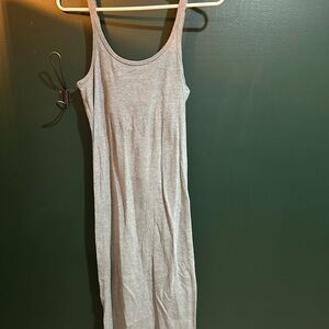 Gray Tank Midi Dress